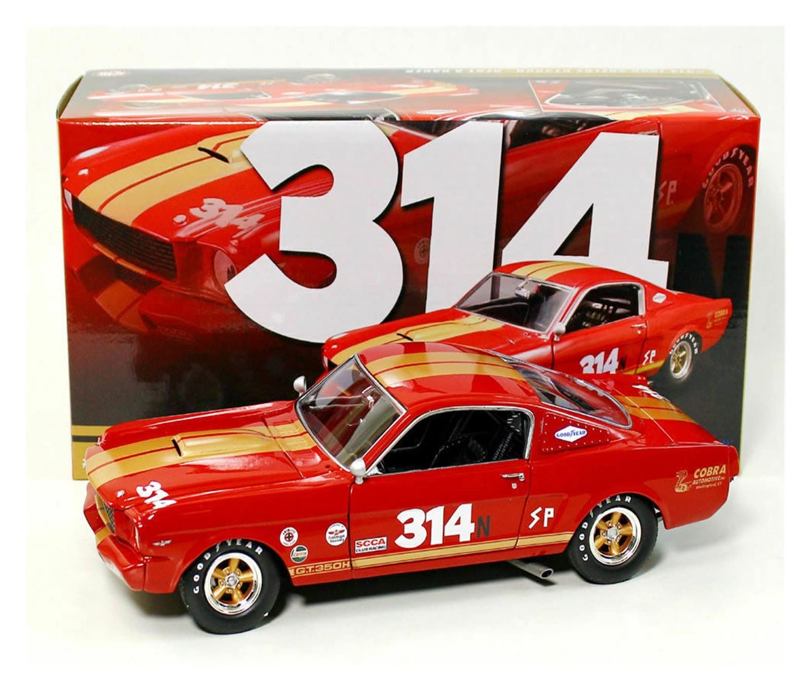 Amazon.com: for Mustang Shelby GT350 H #314 1966 1 18 Limited